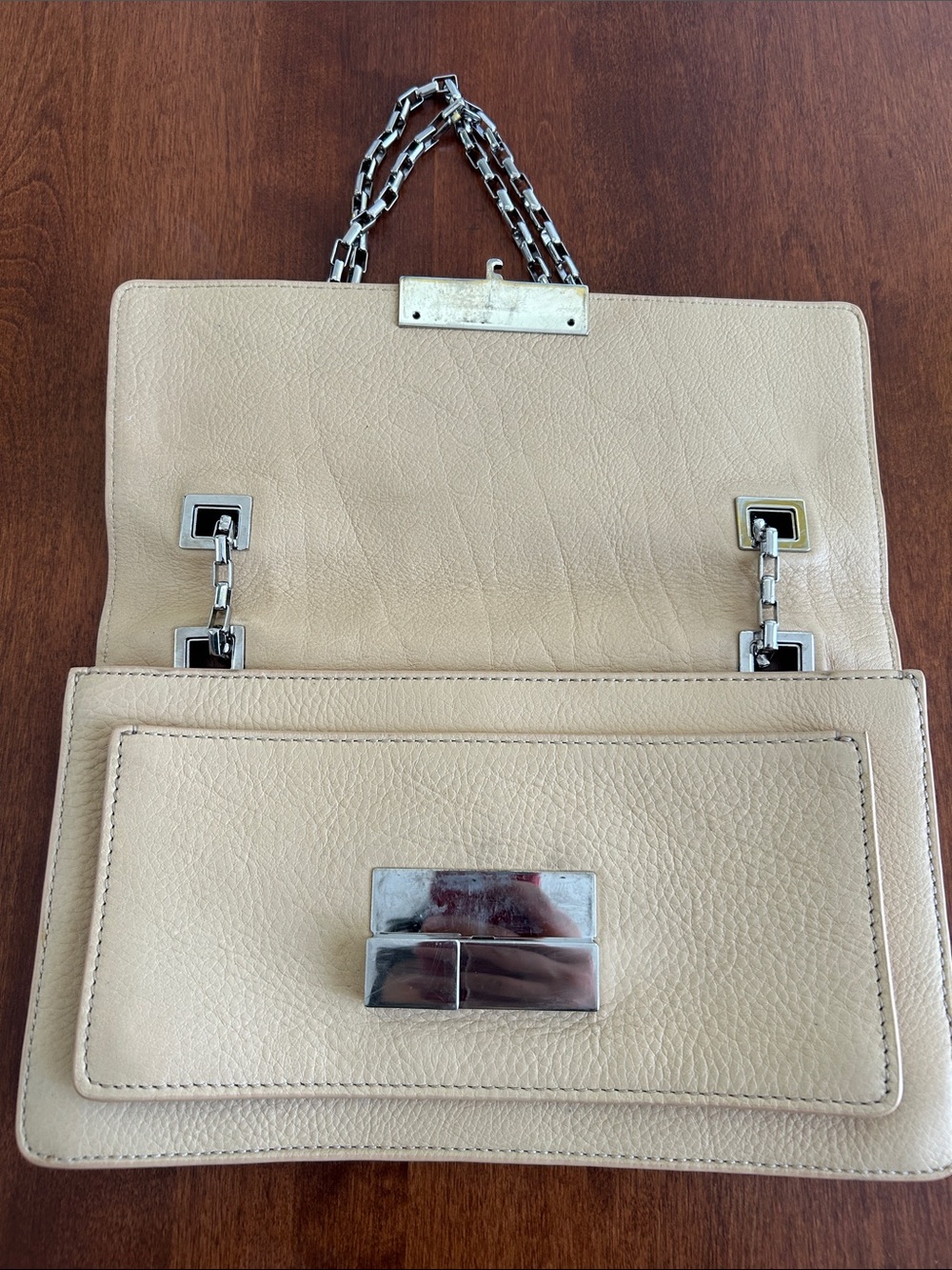 Michael Kors Collection Beige Python Chain Shoulder Bag 🐍✨ - Picture 4 of 6